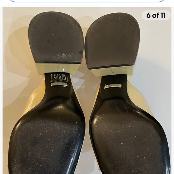 GUCCI Lexi Butter 34/4 Horsebit Patent Leather Sandals/Mules 890.00 Authentic - Picture 4 of 7